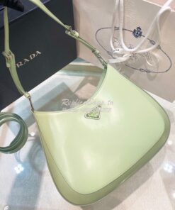 Replica Prada Cleo Brushed Leather Shoulder Bag with Strap Extension 1 2