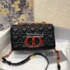 Replica Dior Small Dioramour Caro Bag Latte Cannage Calfskin with Hear 11