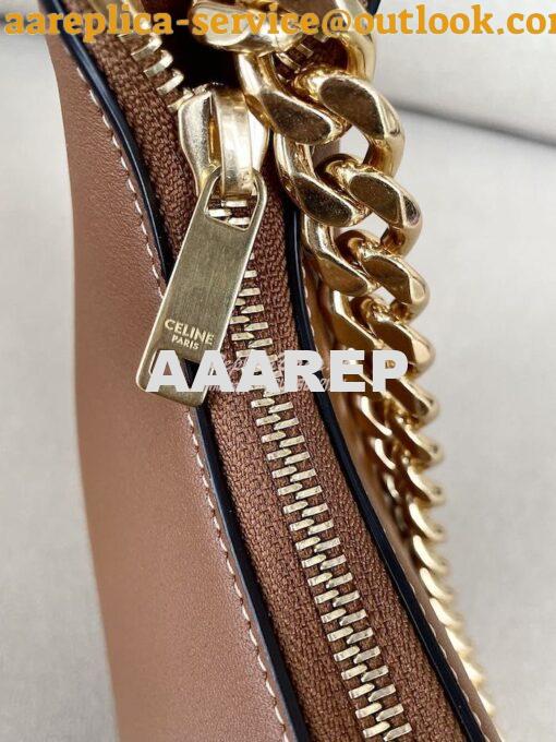 Replica Celine Medium Ava Chain In Smooth Calfskin 199583 Tan 7