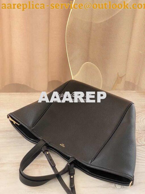 Replica Celine Small Folded Cabas In Grained Calfskin 194073 Black 2