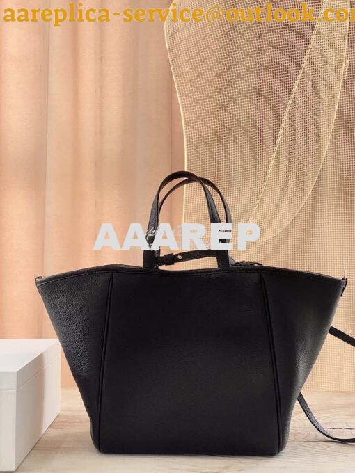 Replica Celine Small Folded Cabas In Grained Calfskin 194073 Black 3