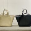 Replica Celine Seau Marin In Textile And Calfskin Natural / Tan 196752 14