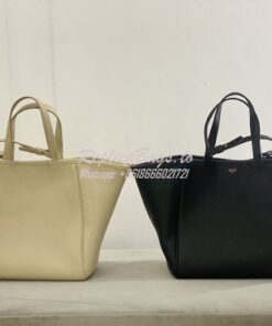 Replica Celine Small Folded Cabas In Grained Calfskin 194073 Oat