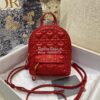 Replica Dior Mini Dioramour Backpack Latte Cannage Lambskin with Heart 11