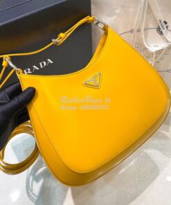 Replica Prada Cleo Brushed Leather Shoulder Bag with Strap Extension 1 2