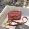 Replica Dior Mini Dioramour Backpack Latte Cannage Lambskin with Heart 10