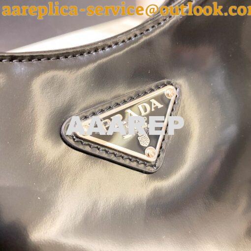 Replica Prada Cleo Brushed Leather Shoulder Bag with Strap Extension 1 3