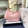 Replica Prada Cleo Brushed Leather Shoulder Bag 1BC156 Beige 11