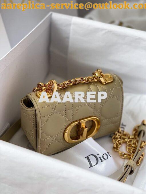 Replica Dior Micro Caro Bag in Beige Supple Cannage Calfskin S2022 2