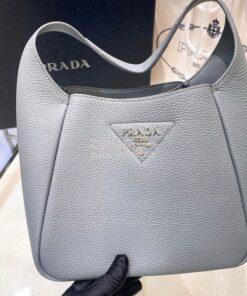 Replica Prada Leather Handbag 1BC127 Cornflower 2