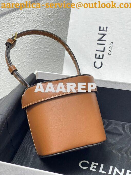 Replica Celine Small Box Cuir Triomphe In Smooth Calfskin 199263 Tan 10