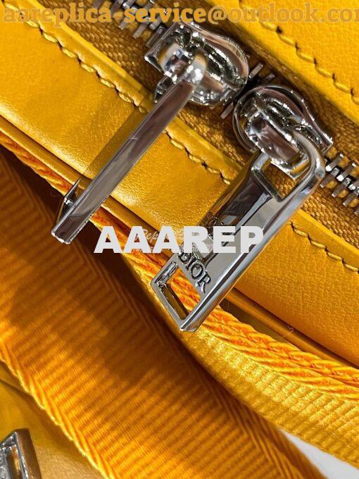 Replica Dior World Tour Messenger Pouch Yellow Oblique Galaxy Leather 4