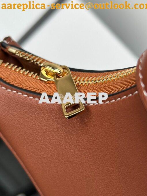 Replica Celine Medium Ava Triomphe Bag In Smooth Calfskin 114493 Tan 8