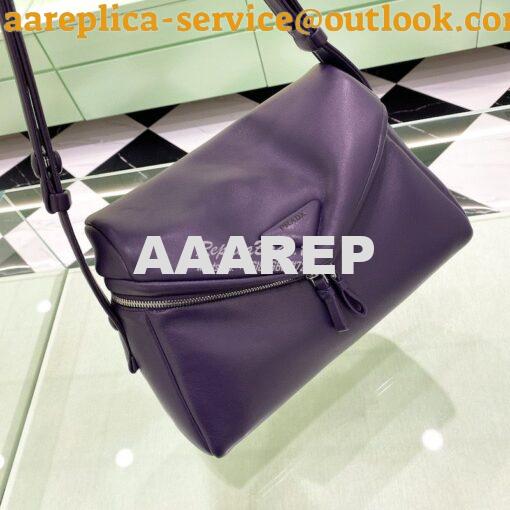 Replica Prada Signaux Bag Padded Nappa Leather 1BC165 Violet 5