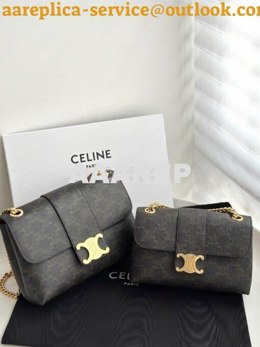 Replica Celine Teen Victoire Bag In Triomphe Canvas 116592