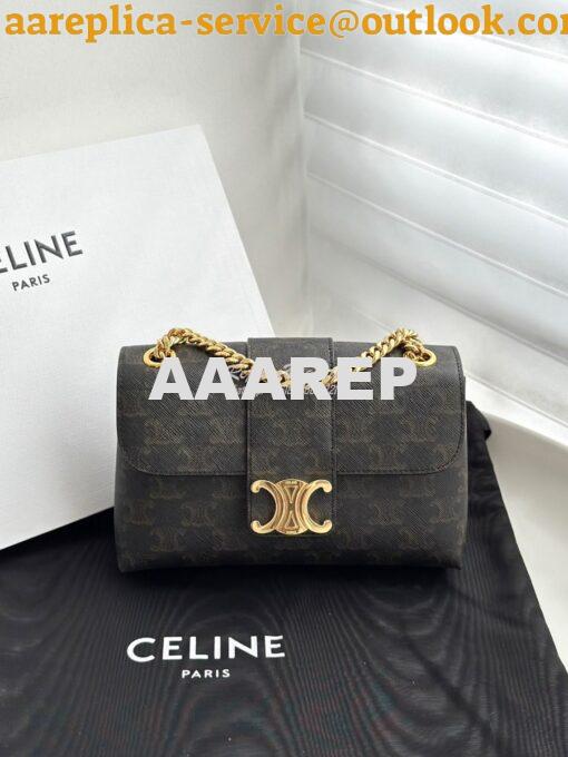 Replica Celine Teen Victoire Bag In Triomphe Canvas 116592 2