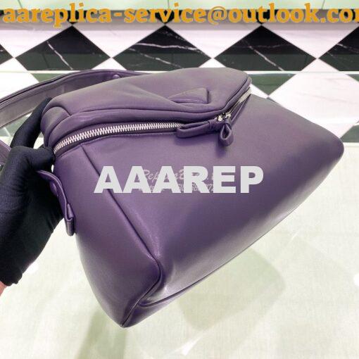 Replica Prada Signaux Bag Padded Nappa Leather 1BC165 Violet 10