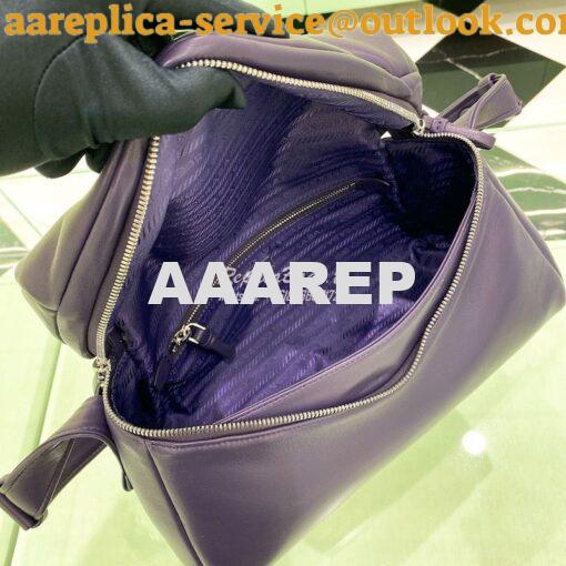 Replica Prada Signaux Bag Padded Nappa Leather 1BC165 Violet 12