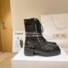 Replica Dior D-Leader Ankle Boot White Quilted Cannage Calfskin KCI733 11