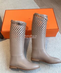 Replica Hermes Jumping Boot in perforated Heritage calfskin H231241Z L 2