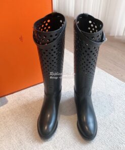 Replica Hermes Jumping Boot in perforated Heritage calfskin H231241Z B 2