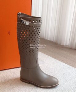 Replica Hermes Jumping Boot in perforated Heritage calfskin H231241Z E