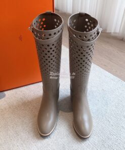 Replica Hermes Jumping Boot in perforated Heritage calfskin H231241Z E 2