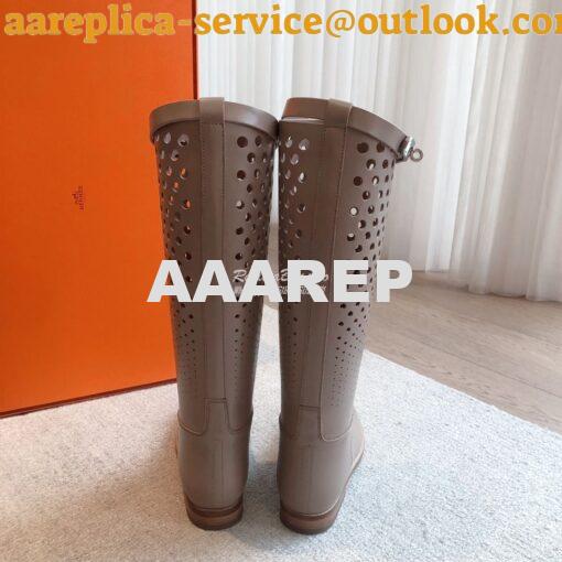 Replica Hermes Jumping Boot in perforated Heritage calfskin H231241Z L 7