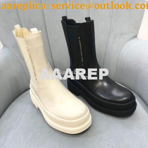 Replica Dior Trial Ankle Boot Black Calfskin KCI712V