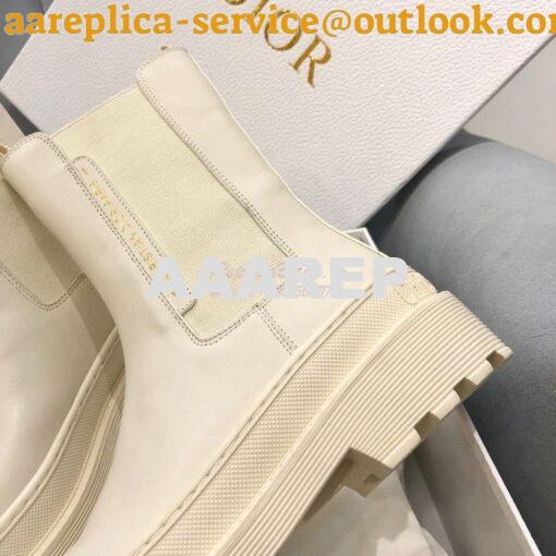 Replica Dior Trial Ankle Boot White Calfskin KCI712V 9