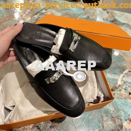 Replica Hermes OZ Mule in Goatskin H221081Z