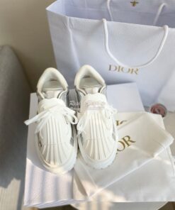 Replica DiorID Sneaker White Rubber and Calfskin KCK278 with Metalli 2