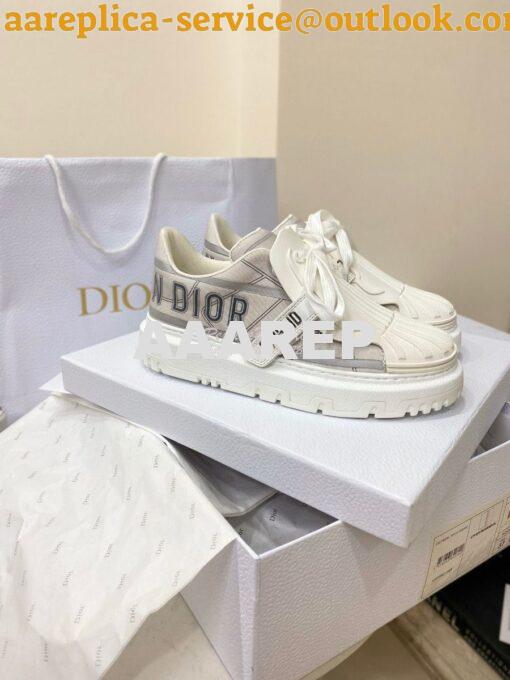 Replica DiorID Sneaker Gray Reflective Technical Fabric KCK309