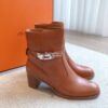 Replica Hermes Frenchie 50 Ankle Boot in Heritage calfskin H222092Z Bl 14