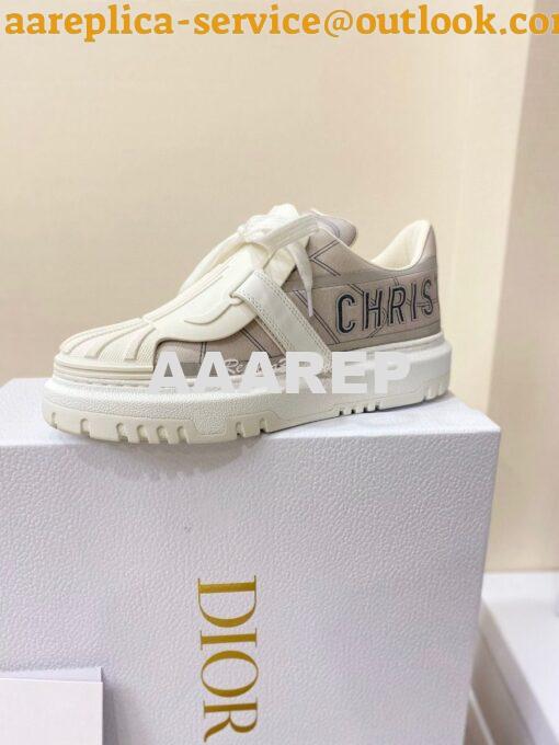 Replica DiorID Sneaker Gray Reflective Technical Fabric KCK309 3