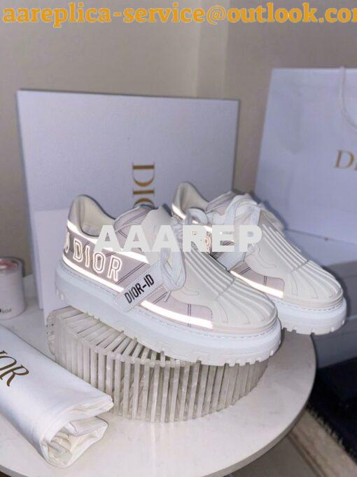 Replica DiorID Sneaker Gray Reflective Technical Fabric KCK309 4