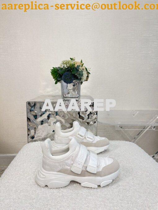 Replica Dior D-Wander Sneaker White Camouflage Technical Fabric KCK299 2