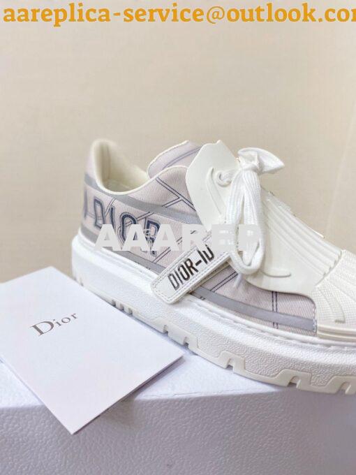 Replica DiorID Sneaker Gray Reflective Technical Fabric KCK309 5