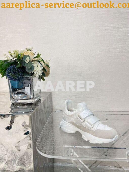 Replica Dior D-Wander Sneaker White Camouflage Technical Fabric KCK299 5