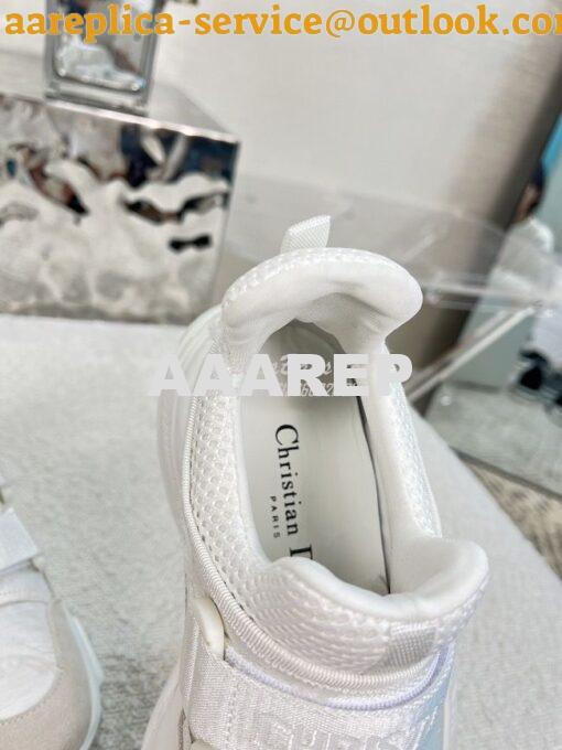 Replica Dior D-Wander Sneaker White Camouflage Technical Fabric KCK299 6