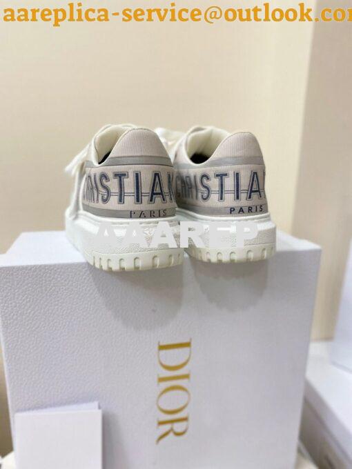 Replica DiorID Sneaker Gray Reflective Technical Fabric KCK309 6