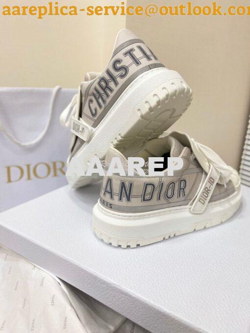 Replica DiorID Sneaker Gray Reflective Technical Fabric KCK309 7