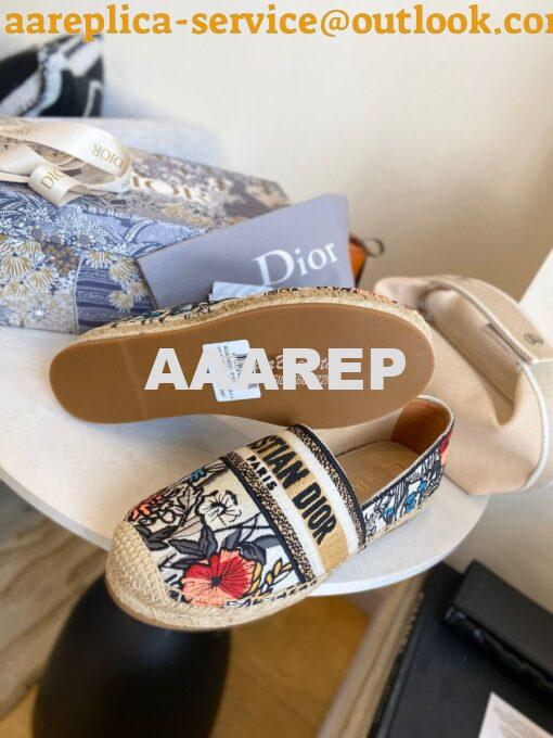 Replica Dior Granville Mule Embroidered Cotton KDB602 6