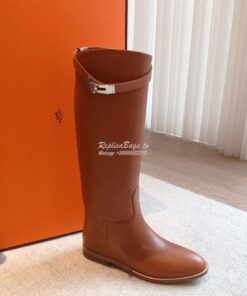 Replica Hermes Jumping Boot in Box calfskin H042138Z Brown