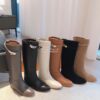 Replica Hermes Jumping Boot in Box calfskin H042138Z Brown 11