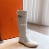 Replica Hermes Hurricane Boots Thigh-high boot in stretch suede goatsk 11