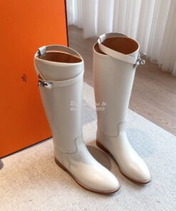 Replica Hermes Jumping Boot in Box calfskin H042138Z White 2