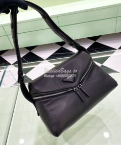 Replica Prada Signaux Bag Padded Nappa Leather 1BC165 Black 2