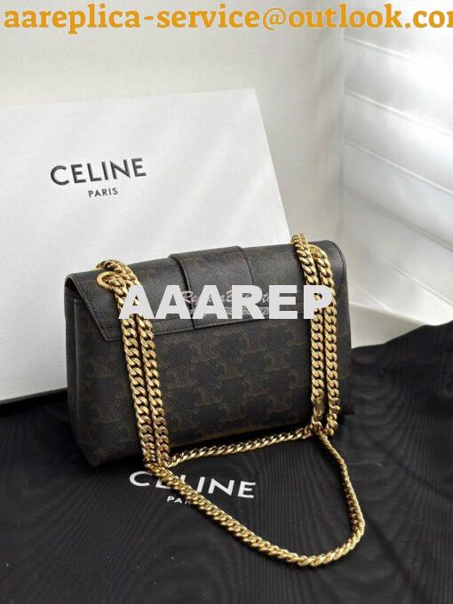 Replica Celine Teen Victoire Bag In Triomphe Canvas 116592 8