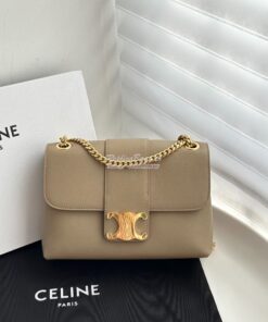 Replica Celine Medium Victoire Bag In Supple Calfskin 115853 Brown Sep